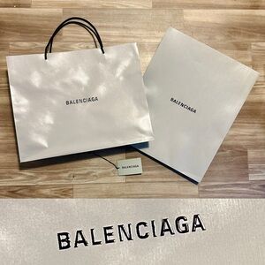 BALENCIAGA Large Shopping Bag & Envelope, Tag—Empty